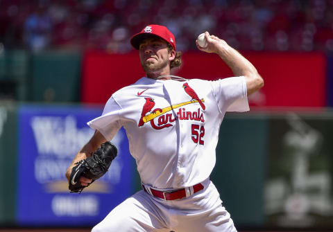 St. Louis Cardinals starting pitcher Matthew Liberatore (52) pitches against the Pittsburgh Pirates. Mandatory Credit: Jeff Curry-USA TODAY Sports