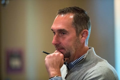 Nov 8, 2016; Scottsdale, AZ, USA; St. Louis Cardinals general manager John Mozeliak during the MLB general managers meeting at the Omni Scottsdale Resort. Mandatory Credit: Mark J. Rebilas-USA TODAY Sports