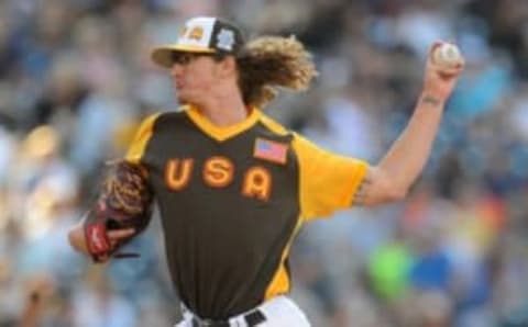 Jul 10, 2016; San Diego, CA, USA; USA pitcher Josh Hader throws during the All Star Game futures baseball game at PetCo Park. Mandatory Credit: Gary A. Vasquez-USA TODAY Sports