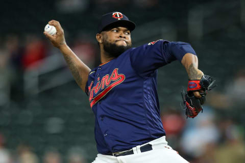 MINNEAPOLIS, MN – SEPTEMBER 28: Alex Colome #48 of the Minnesota Twins delivers a pitch against the Detroit Tigers in the ninth inning of the game at Target Field on September 28, 2021 in Minneapolis, Minnesota. The Twins defeated the Tigers 3-2. (Photo by David Berding/Getty Images)