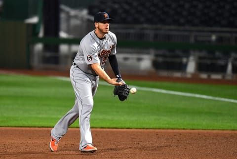 PITTSBURGH, PA – AUGUST 07: C.J. Cron #26 of the Detroit Tigers in action during the game against the Pittsburgh Pirates at PNC Park on August 7, 2020 in Pittsburgh, Pennsylvania. (Photo by Joe Sargent/Getty Images)