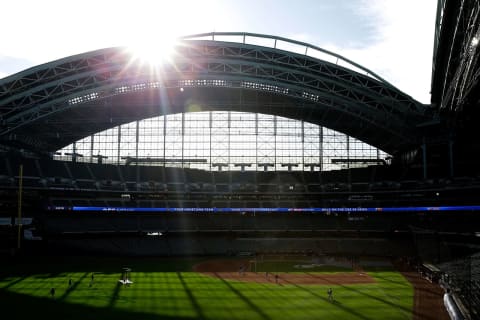 MILWAUKEE, WISCONSIN – SEPTEMBER 25: General view of the stadium prior to the start of the game at American Family Field on September 25, 2021 in Milwaukee, Wisconsin. Brewers defeated the Mets 2-1. (Photo by John Fisher/Getty Images)