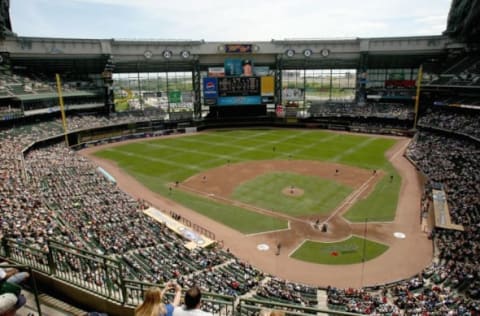 MILWAUKEE – JUNE 19: A general view of Miller Park taken during the game between the Milwaukee Brewers and the Toronto Blue Jays on June 19, 2008 at Miller Park in Milwaukee, Wisconsin. (Photo by Jonathan Daniel/Getty Images)