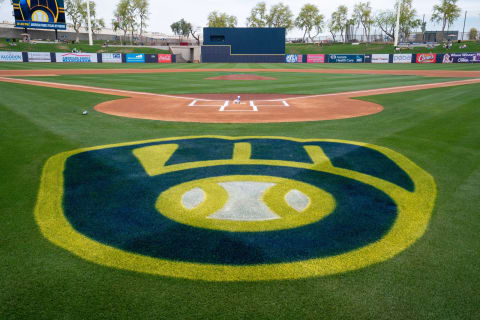 Mar 26, 2022; Phoenix, Arizona, USA; A general view of the field before the start of a spring training game between the Milwaukee Brewers and Seattle Mariners at American Family Fields of Phoenix. Mandatory Credit: Allan Henry-USA TODAY Sports