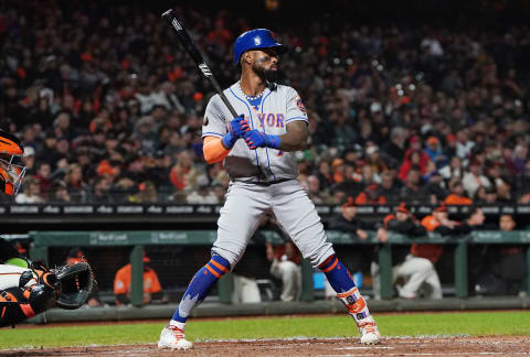 SAN FRANCISCO, CA – AUGUST 31: Jose Reyes #7 of the New York Mets bats against the San Francisco Giants in the top of the eighth inning at AT&T Park on August 31, 2018 in San Francisco, California. (Photo by Thearon W. Henderson/Getty Images)