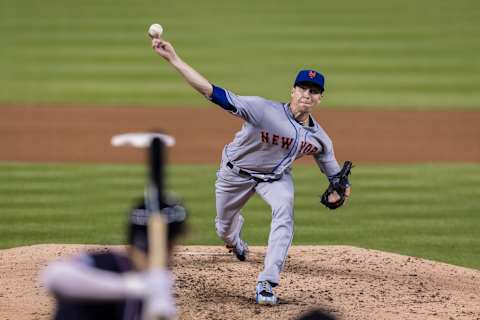 WASHINGTON, DC – SEPTEMBER 21: Jacob deGrom #48 of the New York Mets pitches against the Washington Nationals during the sixth inning at Nationals Park on September 21, 2018 in Washington, DC. (Photo by Scott Taetsch/Getty Images)