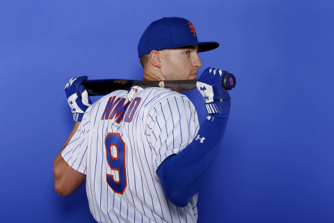 PORT ST. LUCIE, FLORIDA – FEBRUARY 21: Brandon Nimmo #9 of the New York Mets poses for a photo on Photo Day at First Data Field on February 21, 2019 in Port St. Lucie, Florida. (Photo by Michael Reaves/Getty Images)