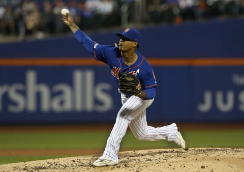 NEW YORK, NEW YORK – SEPTEMBER 07: Marcus Stroman #7 of the New York Mets pitches during the second inning against the Philadelphia Phillies at Citi Field on September 07, 2019 in New York City. (Photo by Jim McIsaac/Getty Images)