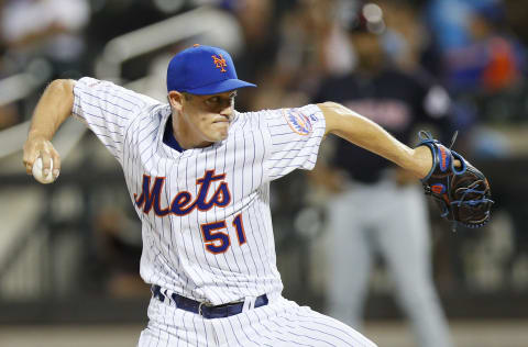 NEW YORK, NY – AUGUST 20: Pitcher Paul Sewald #51 of the New York Mets pitches in relief in an interleague MLB baseball game against the Cleveland Indians on August 20, 2018 at Citi Field in the Queens borough of New York City. Mets won 9-2. (Photo by Paul Bereswill/Getty Images)