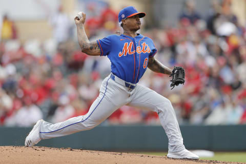 JUPITER, FLORIDA – FEBRUARY 22: Marcus Stroman #0 of the New York Mets delivers a pitch in the second inning of a Grapefruit League spring training game at Roger Dean Stadium on February 22, 2020 in Jupiter, Florida. (Photo by Michael Reaves/Getty Images)