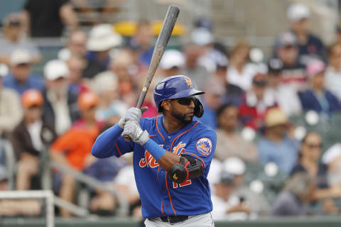 JUPITER, FLORIDA – MARCH 09: Eduardo Nunez #12 of the New York Mets at bat against the Miami Marlins during a Grapefruit League spring training game at Roger Dean Stadium on March 09, 2020 in Jupiter, Florida. (Photo by Michael Reaves/Getty Images)