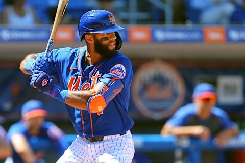 PORT ST. LUCIE, FL – MARCH 11: Amed Rosario #1 of the New York Mets in action against the St. Louis Cardinals during a spring training baseball game at Clover Park at on March 11, 2020 in Port St. Lucie, Florida. (Photo by Rich Schultz/Getty Images)