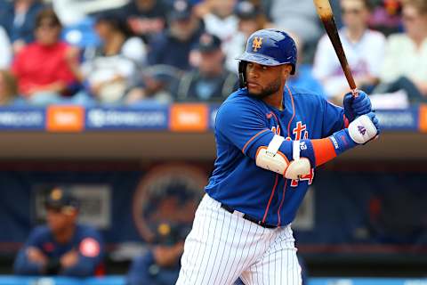 PORT ST. LUCIE, FL – MARCH 08: Robinson Cano #24 of the New York Mets in action against the Houston Astros during a spring training baseball game at Clover Park on March 8, 2020 in Port St. Lucie, Florida. The Mets defeated the Astros 3-1. (Photo by Rich Schultz/Getty Images)