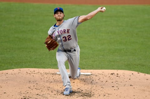 WASHINGTON, DC – AUGUST 04: Steven Matz #32 of the New York Mets pitches in the first inning against the Washington Nationals at Nationals Park on August 4, 2020 in Washington, DC. (Photo by Greg Fiume/Getty Images)