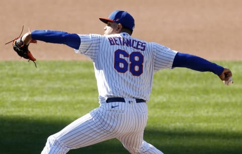 NEW YORK, NEW YORK – JULY 21: (NEW YORK DAILIES OUT) Dellin Betances #68 of the New York Mets in action during an intra squad game at Citi Field on July 21, 2020 in New York City. (Photo by Jim McIsaac/Getty Images)