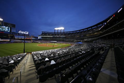 NEW YORK, NY – AUGUST 26: A general view of the Miami Marlins taking on the New York Mets during the second inning at Citi Field on August 26, 2020 in the Flushing neighborhood of the Queens borough of New York City. The Mets won 5-4. (Photo by Adam Hunger/Getty Images)