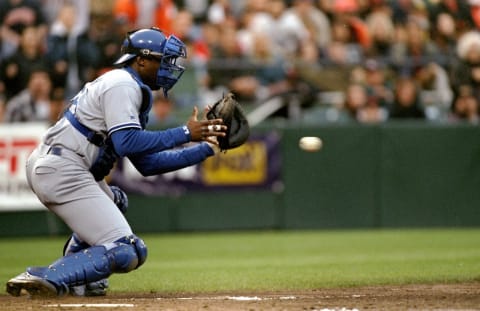 Charles Johnson was acquired by the New York Mets in a trade and then dealt away on the same day. Mandatory Credit: Otto Greule Jr. /Allsp