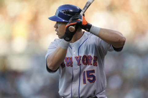 SAN DIEGO – JULY 18: Carlos Beltran of the New York Mets bats during the game against the San Diego Padres at Petco Park in San Diego, California on July 18, 2007. The Padres defeated the Mets 5-4. (Photo by Rob Leiter/MLB Photos via Getty Images)