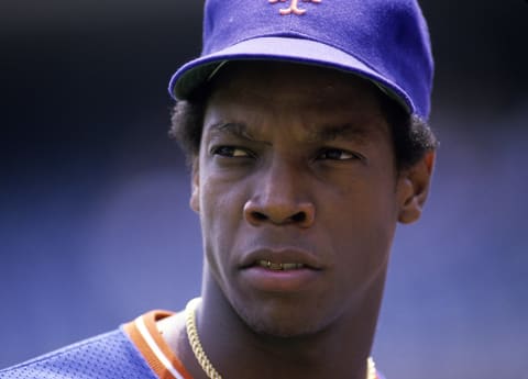 FLUSHING, NY – JUNE 1984: Dwight Gooden #16 of the New York Mets prior to a game against the Montreal Expos at Shea Stadium in June 1984 in Flushing, New York. (Photo by Ronald C. Modra/Getty Images)