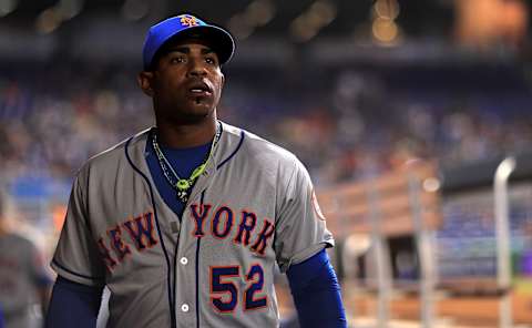 New York Mets outfielder Yoenis Cespedes (Photo by Mike Ehrmann/Getty Images)