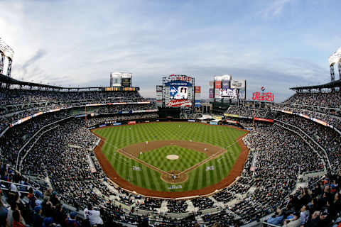 NEW YORK – APRIL 13: The San Diego Padres take on the New York Mets during opening day at Citi Field on April 13, 2009 in the Flushing neighborhood of the Queens borough of New York City. This is the first regular season MLB game being played at the new venue which replaced Shea stadium as the Mets home field. (Photo by Chris McGrath/Getty Images)