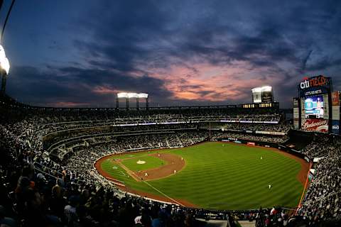 NEW YORK – APRIL 13: The San Diego Padres take on the New York Mets during opening day at Citi Field on April 13, 2009 in the Flushing neighborhood of the Queens borough of New York City. This is the first regular season MLB game being played at the new venue which replaced Shea stadium as the Mets home field. (Photo by Chris McGrath/Getty Images)