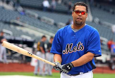 NEW YORK – MAY 08: Ramon Castro #11 of the New York Mets looks on before playing the Pittsburgh Pirates on May 8, 2009 at Citi Field in the Flushing neighborhood of the Queens borough of New York City. (Photo by Jim McIsaac/Getty Images)