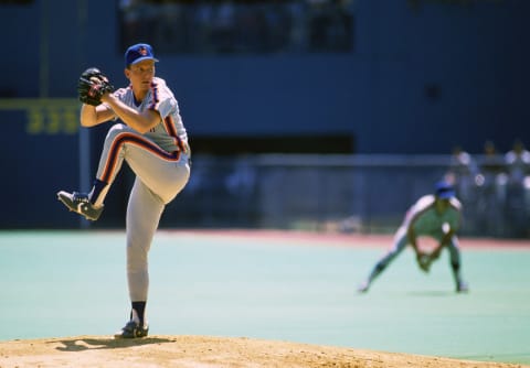 PITTSBURGH, PA – 1988: David Cone of the New York Mets pitches during a game against the Pittsburgh Pirates at Three Rivers Stadium in 1988 in Pittsburgh, Pennsylvania. (Photo by George Gojkovich/Getty Images)