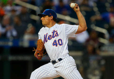 NEW YORK, NY – JUNE 05: Jason Vargas #40 of the New York Mets pitches in the third inning against the Baltimore Orioles at Citi Field on June 5, 2018 in the Flushing neighborhood of the Queens borough of New York City. (Photo by Jim McIsaac/Getty Images)