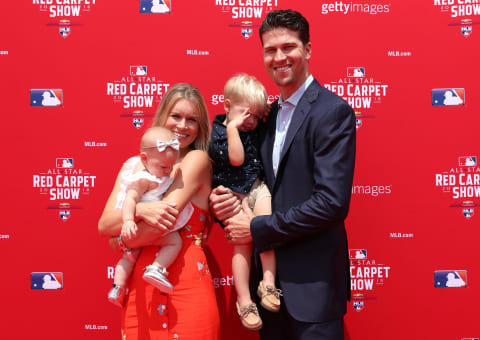 WASHINGTON, DC – JULY 17: Jacob deGrom #48 of the New York Mets and the National League and guests attend the 89th MLB All-Star Game, presented by MasterCard red carpet at Nationals Park on July 17, 2018 in Washington, DC. (Photo by Patrick Smith/Getty Images)