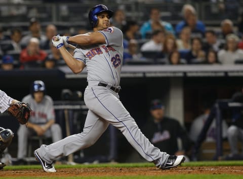 NEW YORK, NY – MAY 20: Fernando Martinez #26 of the New York Mets in action against the New York Yankees on May 20, 2011 at Yankee Stadium in the Bronx borough of New York City. The Mets defeated the Yankees 2-1. (Photo by Mike Stobe/Getty Images)