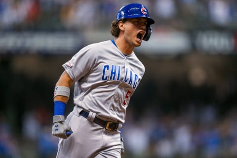 MILWAUKEE, WISCONSIN – JULY 27: Albert Almora Jr. #5 of the Chicago Cubs rounds the bases after hitting a home run in the tenth inning against the Milwaukee Brewers at Miller Park on July 27, 2019 in Milwaukee, Wisconsin. (Photo by Dylan Buell/Getty Images)