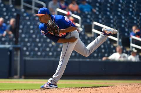 WEST PALM BEACH, FL – MARCH 21: Edwin Diaz #39 of the New York Mets throws a pitch during a spring training game against the Washington Nationals at The Ballpark of The Palm Beaches on March 21, 2021 in West Palm Beach, Florida. (Photo by Eric Espada/Getty Images)