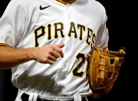 PITTSBURGH, PA – SEPTEMBER 15: Bryan Reynolds #10 of the Pittsburgh Pirates runes off the field in the second inning against the Cincinnati Reds during the game at PNC Park on September 15, 2021 in Pittsburgh, Pennsylvania. Puerto Rican MLB players and staff are being given the option of wearing #21 in honor of Roberto Clemente Day. (Photo by Justin K. Aller/Getty Images)