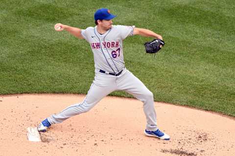 WASHINGTON, DC – SEPTEMBER 27: Seth Lugo #67 of the New York Mets pitches during a baseball game against the Washington Nationals at Nationals Park on September 27, 2020 in Washington, DC. (Photo by Mitchell Layton/Getty Images)