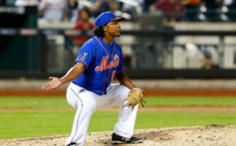 NEW YORK, NY – AUGUST 29: Jenrry Mejia #58 of the New York Mets in action against the Philadelphia Phillies at Citi Field on August 29, 2014 in the Flushing neighborhood of the Queens borough of New York City. The Mets defeated the Phillies 4-1. (Photo by Jim McIsaac/Getty Images)