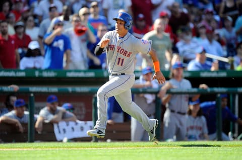 WASHINGTON, DC – SEPTEMBER 07: Ruben Tejada #11 of the New York Mets runs the bases against the Washington Nationals at Nationals Park on September 7, 2015 in Washington, DC. (Photo by G Fiume/Getty Images)