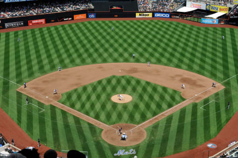 NEW YORK – JULY 30: A general view of the field of play between the New York Mets and the Colorado Rockies at Citi Field on July 30, 2009 in New York, New York. (Photo by G Fiume/Getty Images)