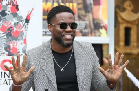 HOLLYWOOD, CALIFORNIA – DECEMBER 10: Kevin Hart is honored with a Hand and Footprint ceremony at the TCL Chinese Theatre IMAX on December 10, 2019 in Hollywood, California. (Photo by Jean Baptiste Lacroix/Getty Images)