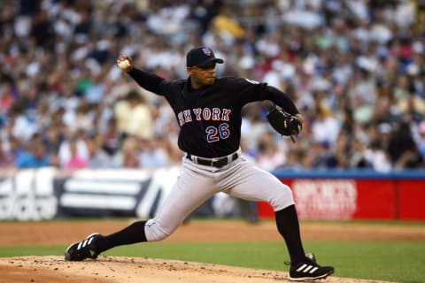 Orlando Hernandez #26 of the New York Mets pitches to the New York Yankees at Yankee Stadium on June 30, 2006 in Bronx, New York. (Photo by Chris Trotman/Getty Images)