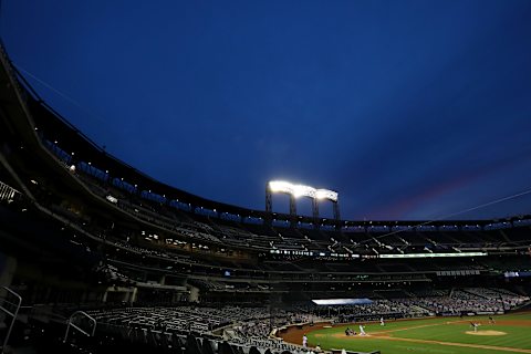 NEW YORK, NEW YORK – JULY 30: A general view of the game between the New York Mets and the Boston Red Sox during the third inning at Citi Field on July 30, 2020 in New York City. (Photo by Mike Stobe/Getty Images)