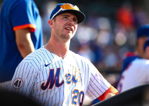 Jun 26, 2021; New York City, New York, USA; New York Mets first baseman Pete Alonso (20) at Citi Field. Mandatory Credit: Wendell Cruz-USA TODAY Sports