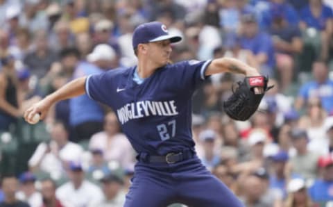 The New York Mets added Rich Hill in a trade with the Tampa Bay Rays but could still use another starting pitcher before the trade deadline. Mandatory Credit: David Banks-USA TODAY Sports