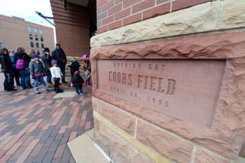 May 10, 2015; Denver, CO, USA; General view of fans waiting to enter Coors Field before the game between the Los Angeles Dodgers against the Colorado Rockies. Mandatory Credit: Ron Chenoy-USA TODAY Sports