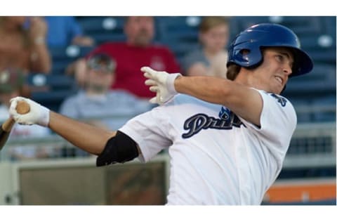 Tim Wheeler hits for the Tulsa Drillers in 2011. Photo by Rich Crimi.