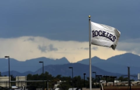 Jul 20, 2016; Denver, CO, USA; General view outside of Coors Field in the seventh inning of the game between the Tampa Bay Rays against the Colorado Rockies. The Rays defeated the Rockies 11-3. Mandatory Credit: Ron Chenoy-USA TODAY Sports