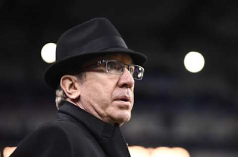 Nov 26, 2015; Detroit, MI, USA; Television actor Tim Allen on the sidelines prior to the NFL game on Thanksgiving between the Detroit Lions and the Philadelphia Eagles at Ford Field. Mandatory Credit: Tim Fuller-USA TODAY Sports