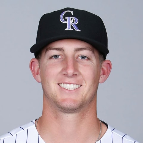 Feb 29, 2016; Scottsdale, AZ, USA; Colorado Rockies third baseman Ryan McMahon (85) poses for photo day at Salt River Fields. Mandatory Credit: Rick Scuteri-USA TODAY Sports