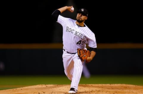 DENVER, CO – SEPTEMBER 5: Starting pitcher Antonio Senzatela #49 of the Colorado Rockies delivers to home plate during the first inning against the San Francisco Giants at Coors Field on September 5, 2018 in Denver, Colorado. (Photo by Justin Edmonds/Getty Images)