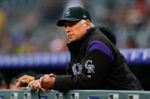 DENVER, CO – MAY 7: Manager Bud Black of the Colorado Rockies looks on during the first inning against the San Francisco Giants at Coors Field on May 7, 2019 in Denver, Colorado. (Photo by Justin Edmonds/Getty Images)